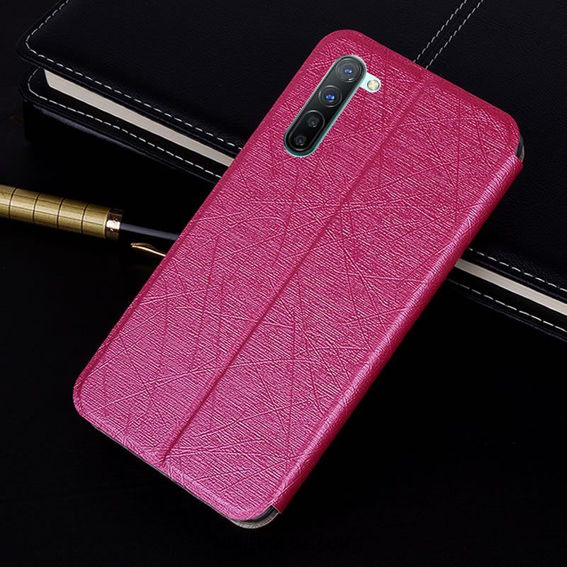 Oppo Reno 3 Etui Blød Folio Beskyttelse Cover Blå