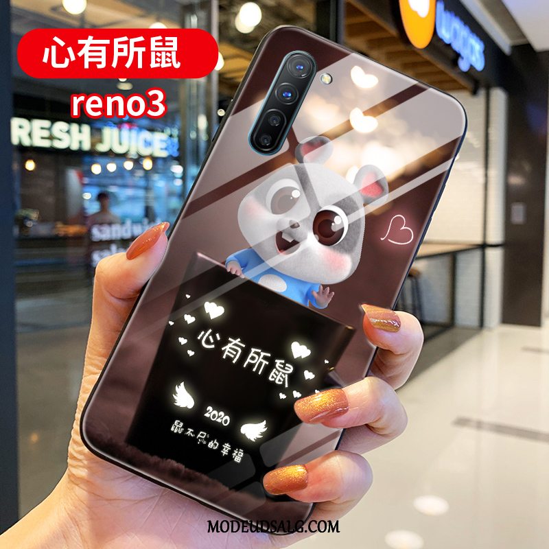 Oppo Reno 3 Etui Cover Net Red Kreativ Rød Rotte