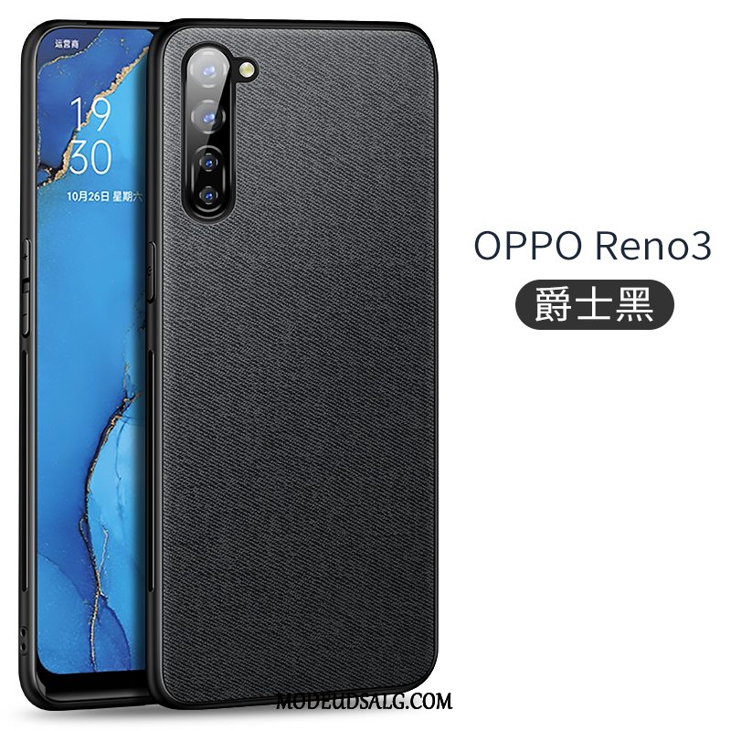 Oppo Reno 3 Etui Magnetisk Silikone Ny Mønster Grå