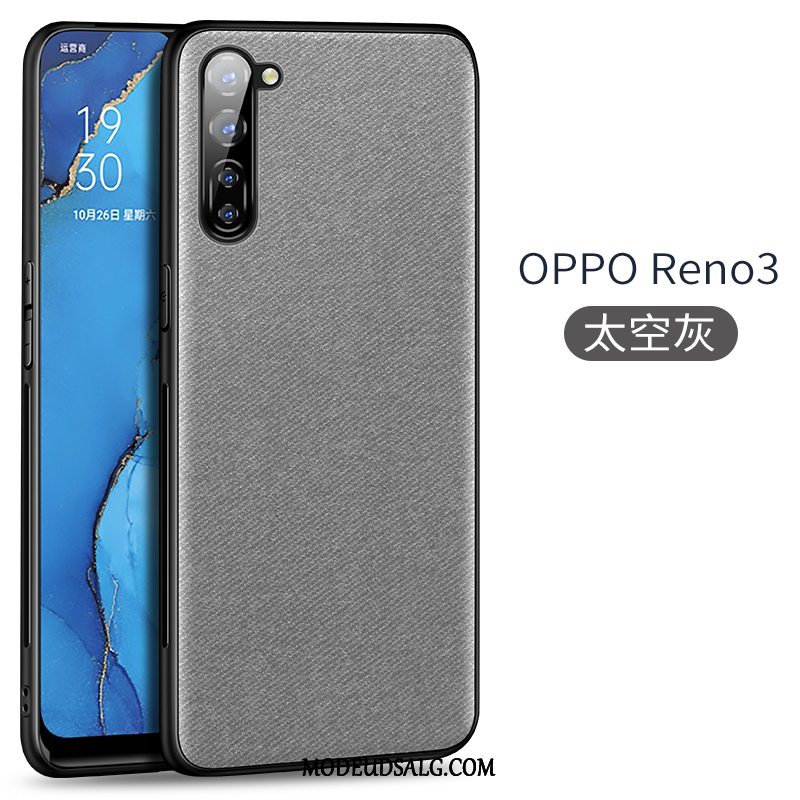 Oppo Reno 3 Etui Magnetisk Silikone Ny Mønster Grå