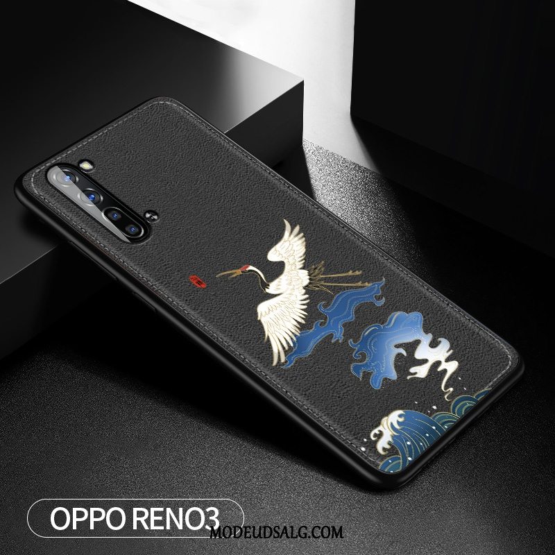 Oppo Reno 3 Etui Silikone Beskyttelse Af Personlighed Blå Anti-fald