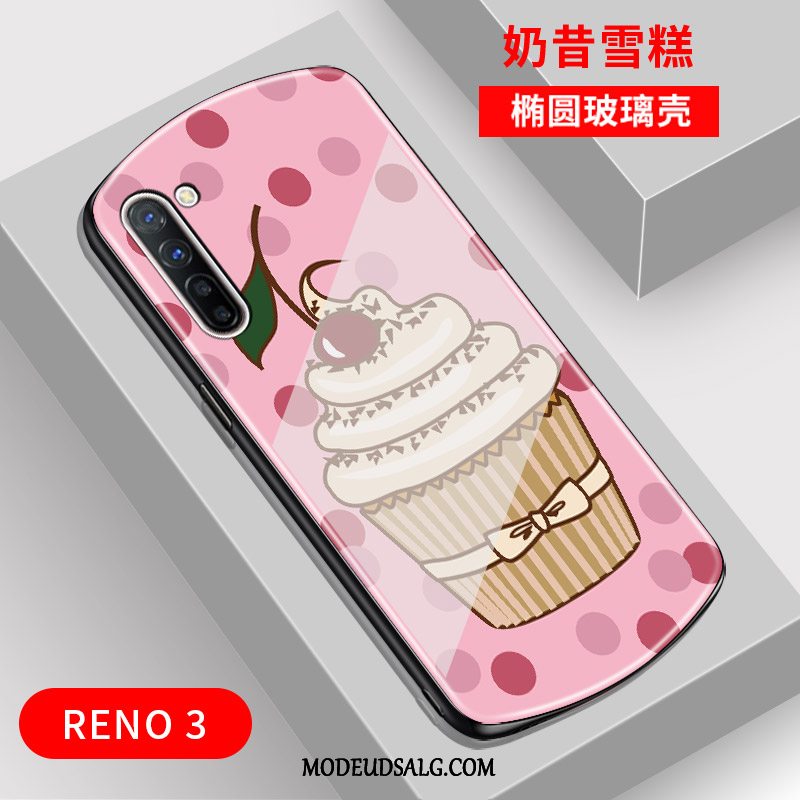 Oppo Reno 3 Etui Trend Anti-fald Spejl Smuk Cirkel