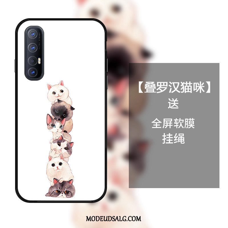 Oppo Reno 3 Pro Etui Anti-fald Alt Inklusive Hvid Smuk Cover