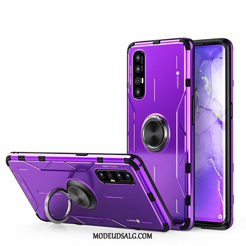 Oppo Reno 3 Pro Etui Beskyttelse Net Red Kreativ Metal Lilla