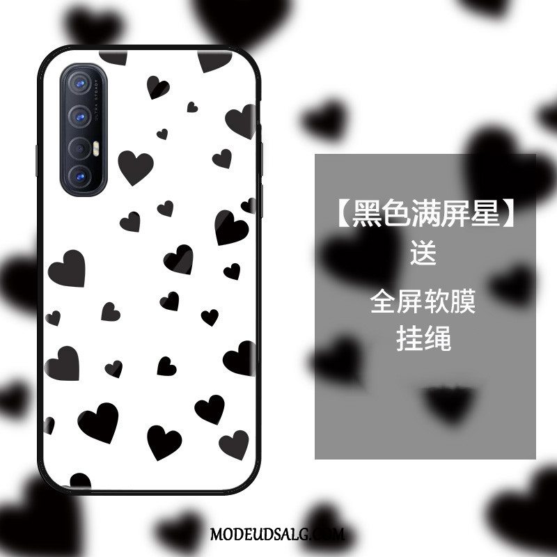 Oppo Reno 3 Pro Etui / Cover Beskyttelse Hvid Glas Anti-fald