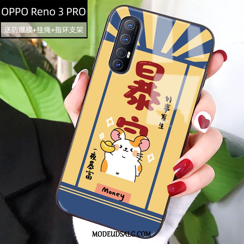 Oppo Reno 3 Pro Etui / Cover Blød Cartoon Glas Ny Trend