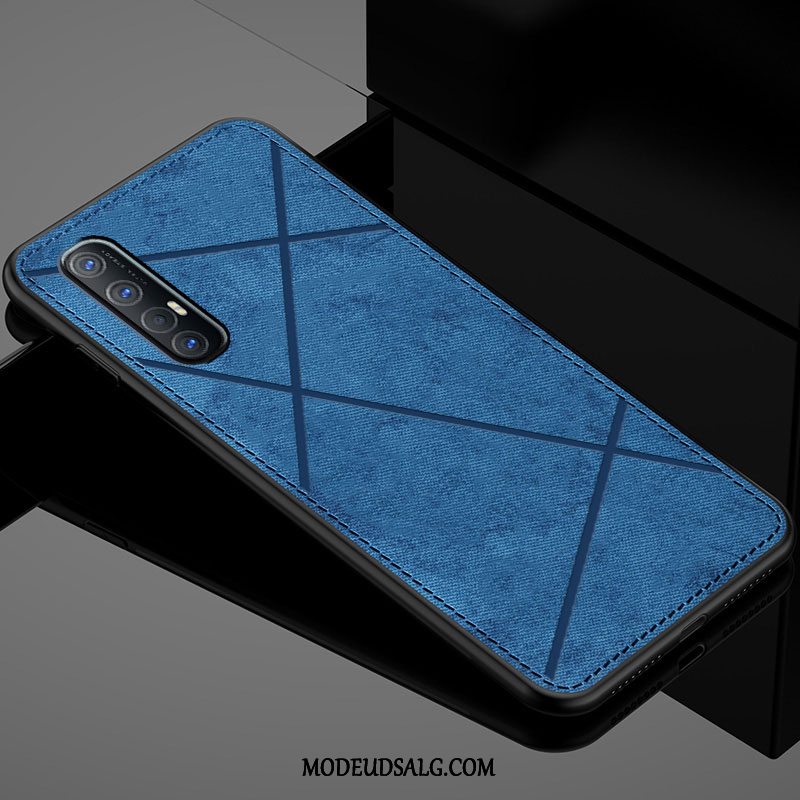 Oppo Reno 3 Pro Etui / Cover Klud Blå Tynd Mønster