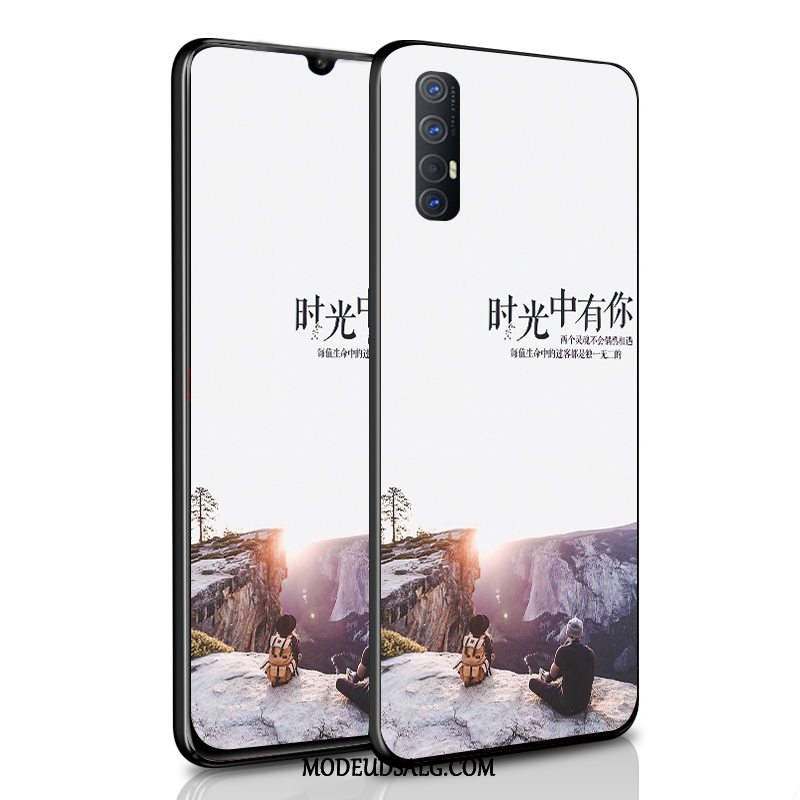 Oppo Reno 3 Pro Etui / Cover Net Red Tilpas Hvid Kreativ Silikone