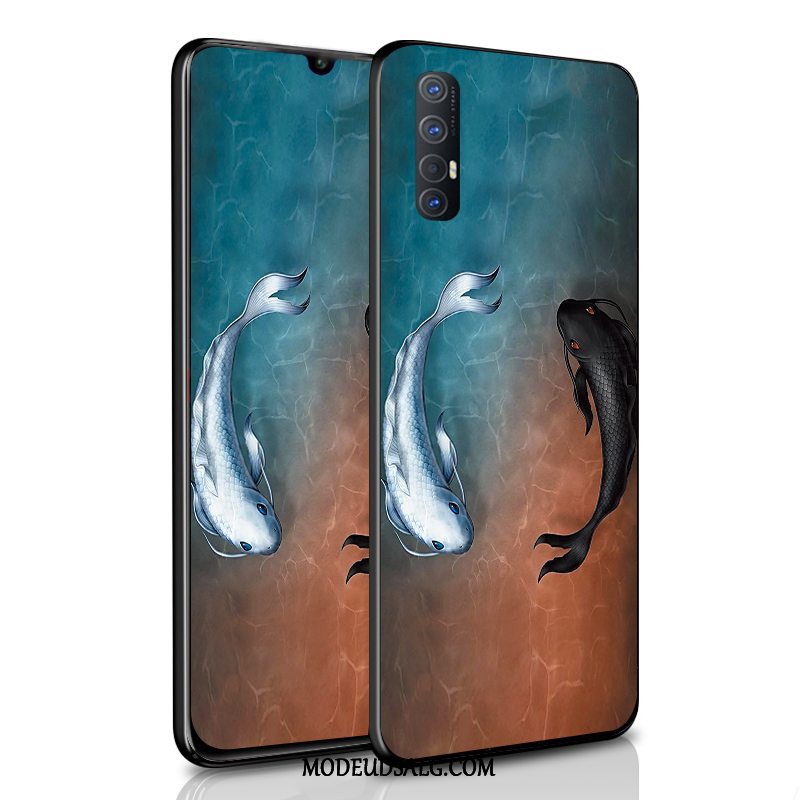 Oppo Reno 3 Pro Etui / Cover Net Red Tilpas Hvid Kreativ Silikone