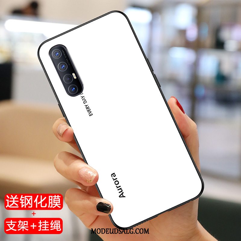 Oppo Reno 3 Pro Etui Lys Hvid Tynd Cover Ramme