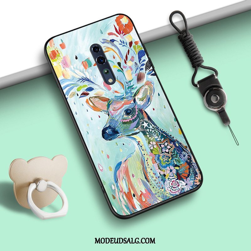 Oppo Reno Z Etui Beskyttelse Blød Cover Hængende Ornamenter Ring