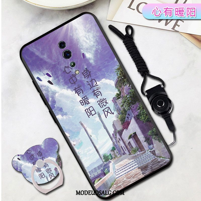 Oppo Reno Z Etui Beskyttelse Hærdning Membrane Hængende Ornamenter Cover