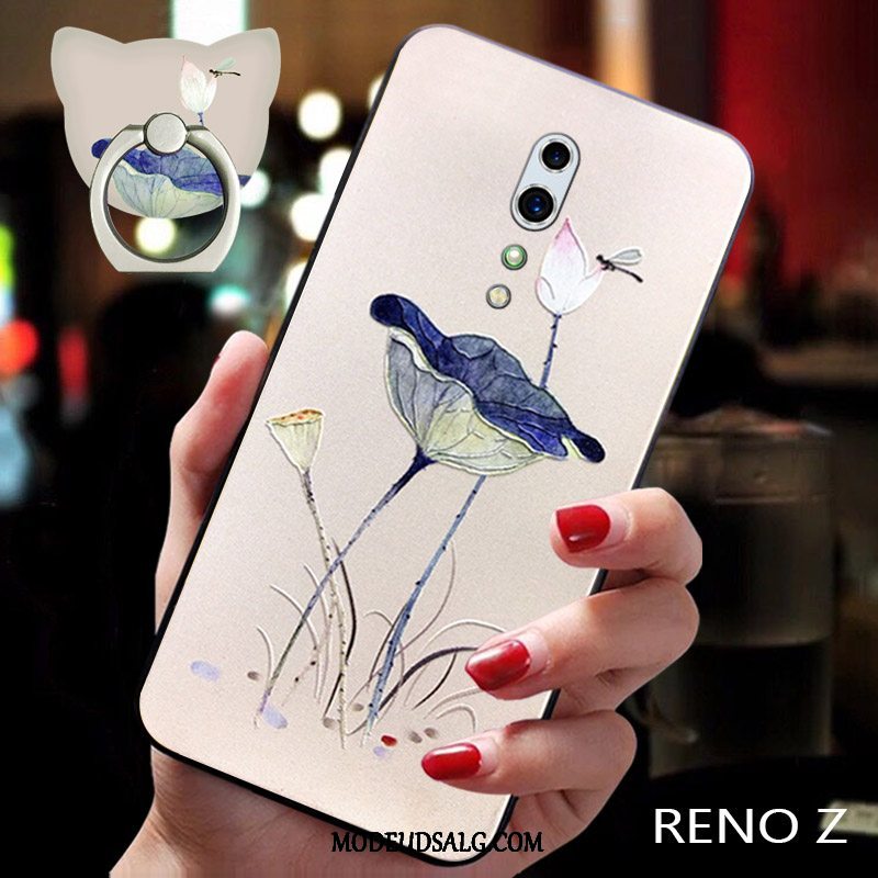 Oppo Reno Z Etui Blød Vind Cover Blomster Trend