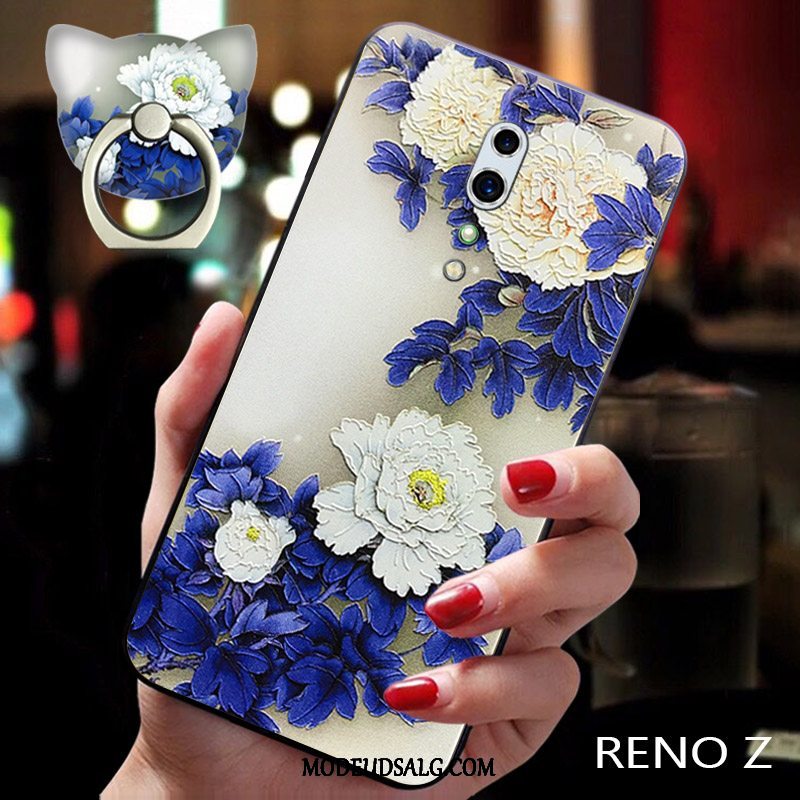 Oppo Reno Z Etui Blød Vind Cover Blomster Trend