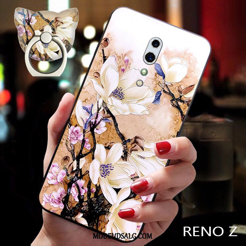 Oppo Reno Z Etui Blød Vind Cover Blomster Trend