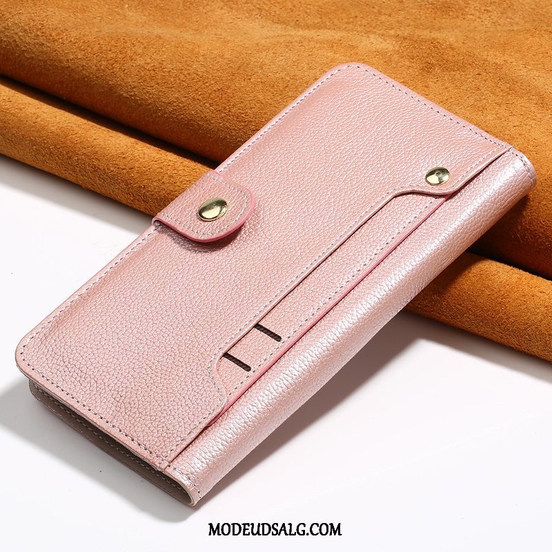 Oppo Reno Z Etui / Cover Litchi Mønster Folio Kort Tegnebog