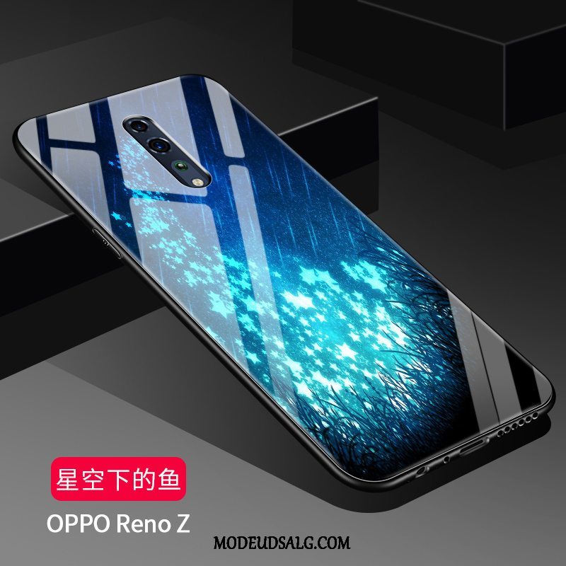 Oppo Reno Z Etui Silikone Beskyttelse Membrane Spejl Stjerneklar