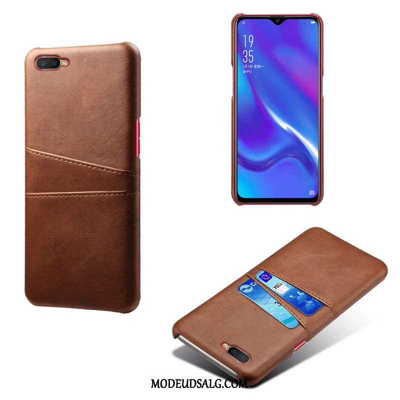 Oppo Rx17 Neo Etui Kvalitet Vintage Cover Anti-fald Lædertaske