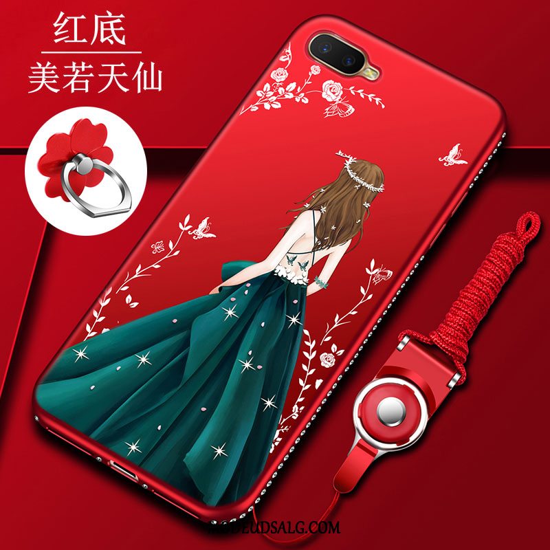 Oppo Rx17 Neo Etui Strass Alt Inklusive Silikone Cover Beskyttelse