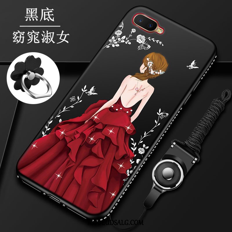 Oppo Rx17 Neo Etui Strass Alt Inklusive Silikone Cover Beskyttelse