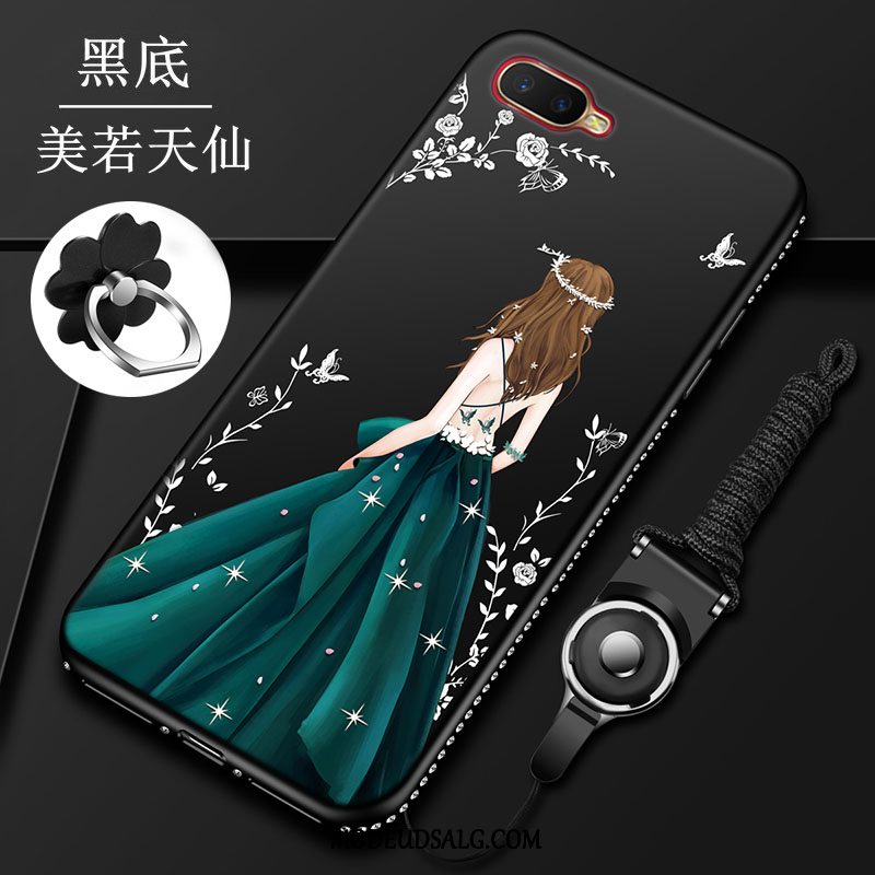 Oppo Rx17 Neo Etui Strass Alt Inklusive Silikone Cover Beskyttelse