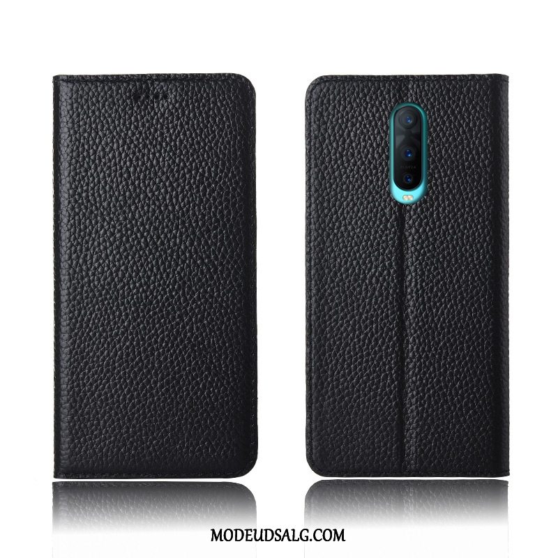 Oppo Rx17 Pro Etui Lædertaske Anti-fald Clamshell Alt Inklusive Cover