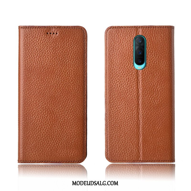 Oppo Rx17 Pro Etui Lædertaske Anti-fald Clamshell Alt Inklusive Cover