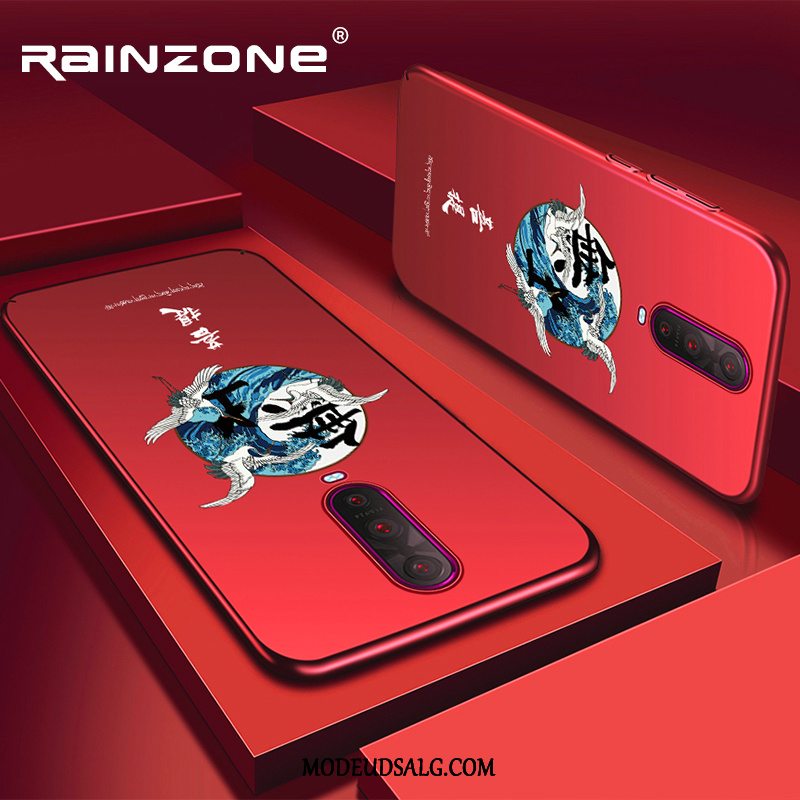 Oppo Rx17 Pro Etui Tynd Blå Cover Net Red Ny