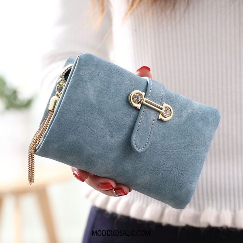 Punge Dame Lille Clutch Nubuck Lynlås Lang