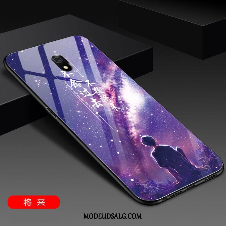 Redmi 8a Etui Silikone Anti-fald Lilla Kreativ Cover