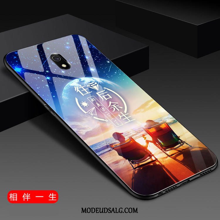 Redmi 8a Etui Silikone Anti-fald Lilla Kreativ Cover