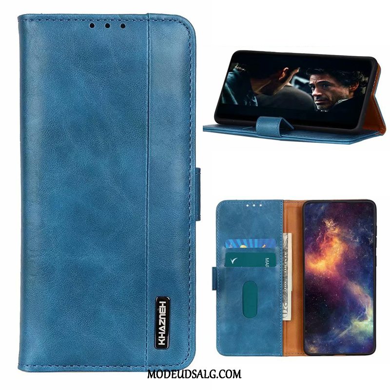 Redmi Note 9 Pro Etui Rød Brun Anti-fald Folio Business