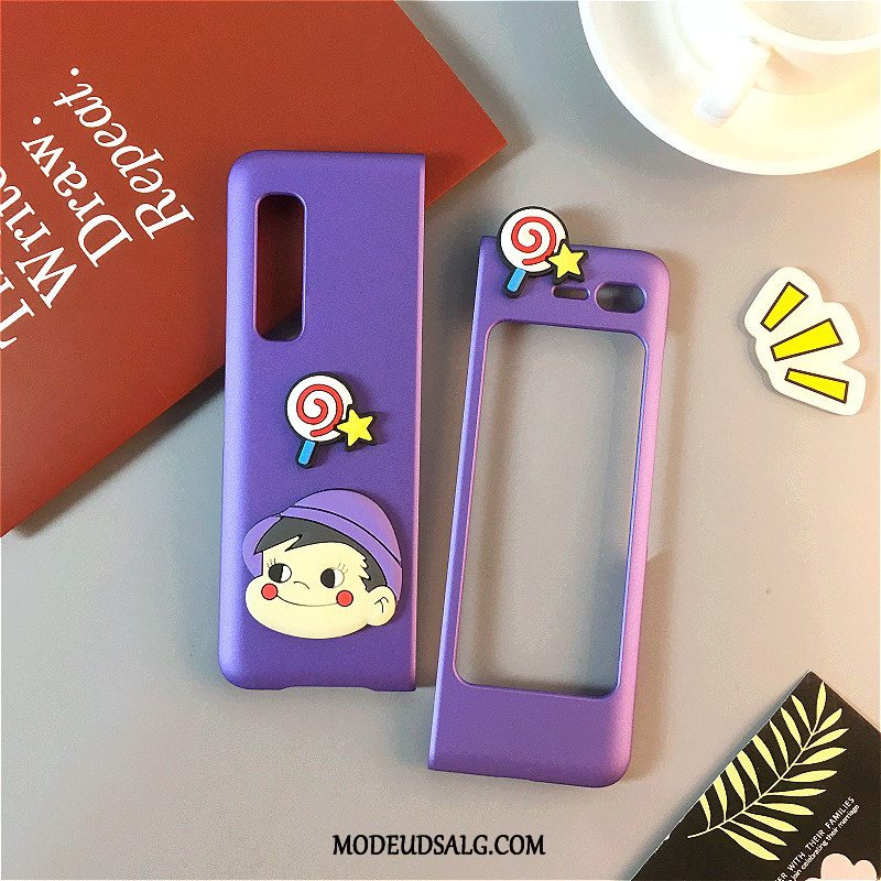 Samsung Fold Etui Cartoon Rød Alt Inklusive Cover Nubuck