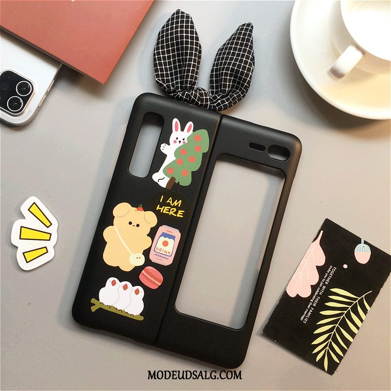 Samsung Fold Etui / Cover Nubuck Alt Inklusive Cartoon Gennemsigtig