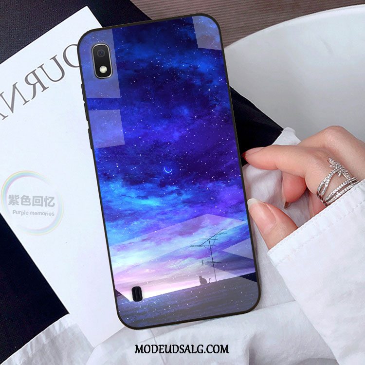 Samsung Galaxy A10 Etui Cartoon Blå Beskyttelse Stjerneklar Cover