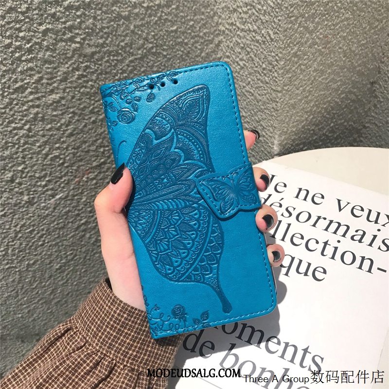 Samsung Galaxy A10 Etui Cover Folio Blå Blød Af Personlighed