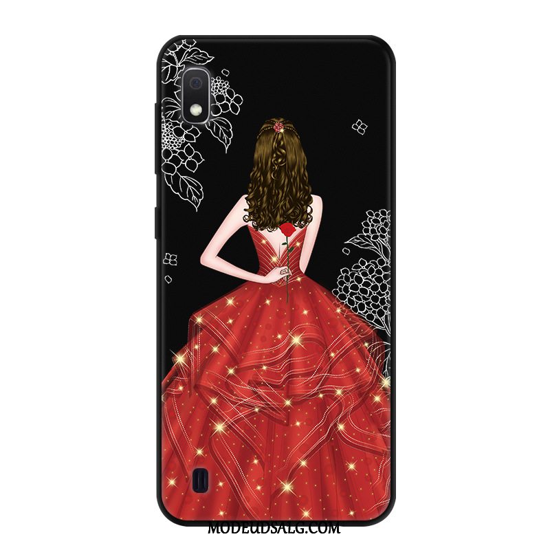 Samsung Galaxy A10 Etui / Cover Kreativ Anti-fald Beskyttelse Cartoon Blå