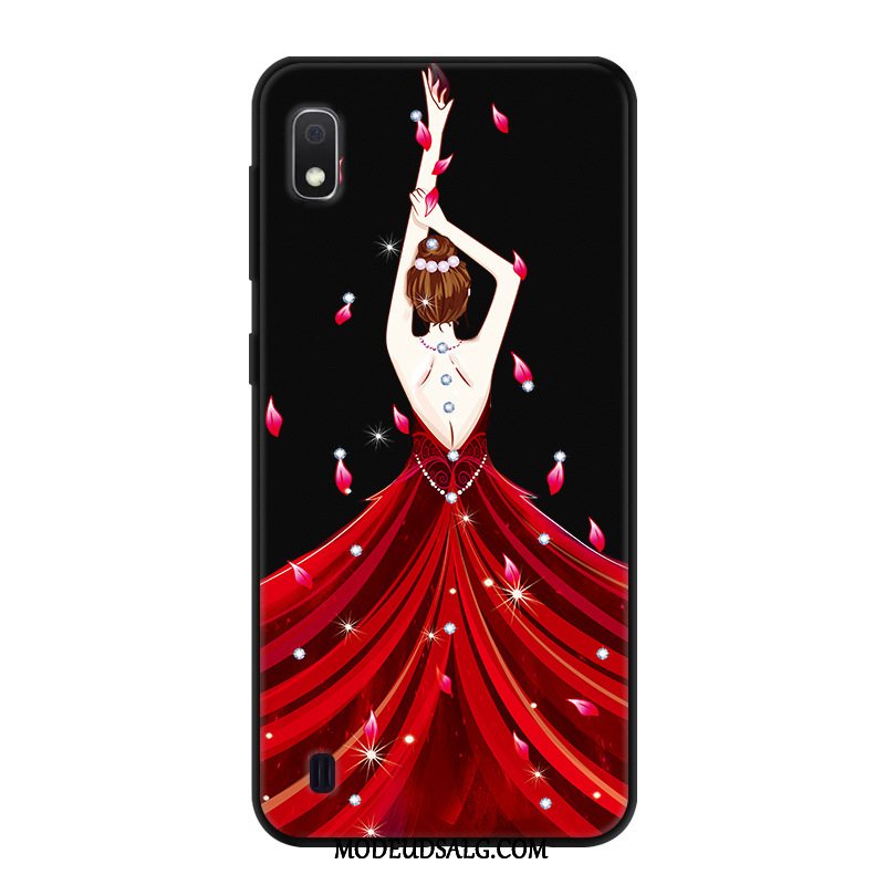 Samsung Galaxy A10 Etui / Cover Kreativ Anti-fald Beskyttelse Cartoon Blå