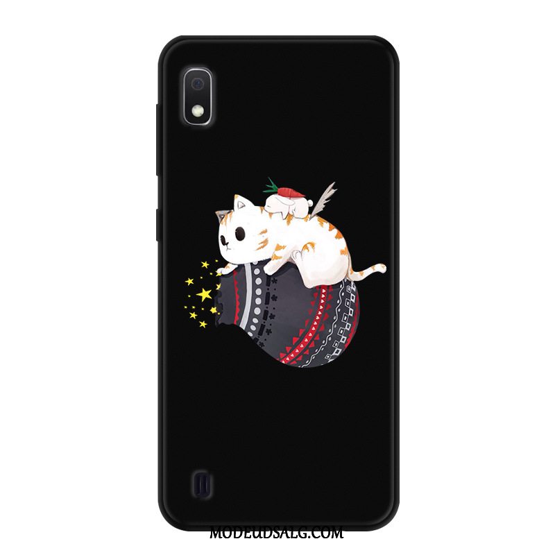 Samsung Galaxy A10 Etui / Cover Kreativ Anti-fald Beskyttelse Cartoon Blå