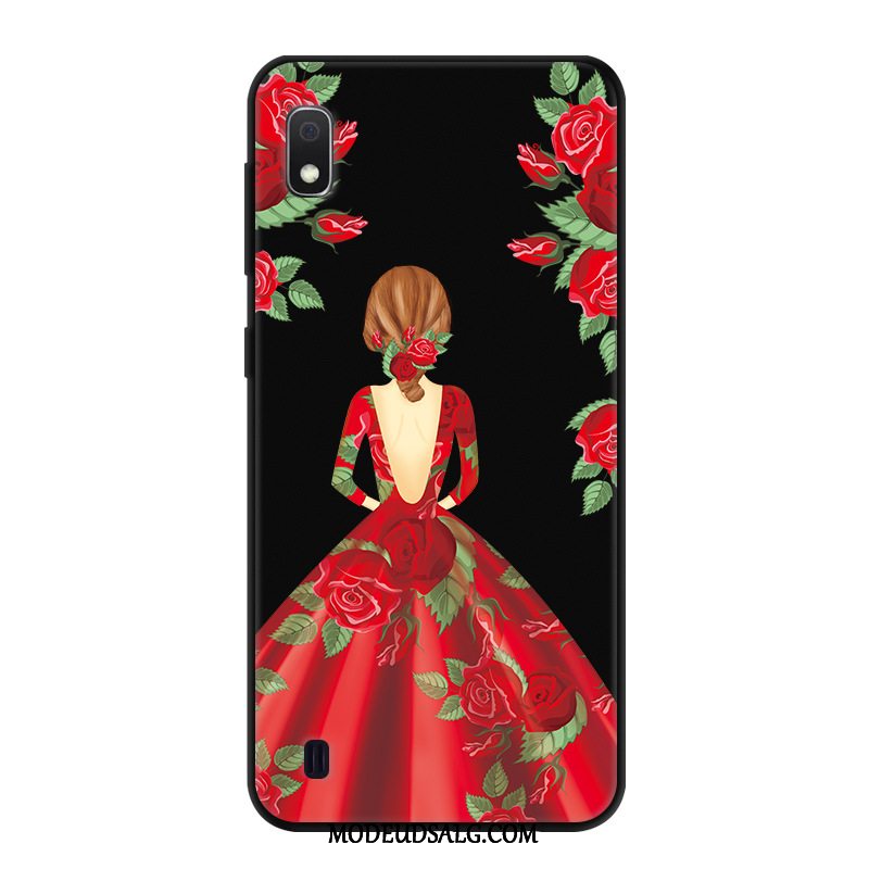 Samsung Galaxy A10 Etui / Cover Kreativ Anti-fald Beskyttelse Cartoon Blå