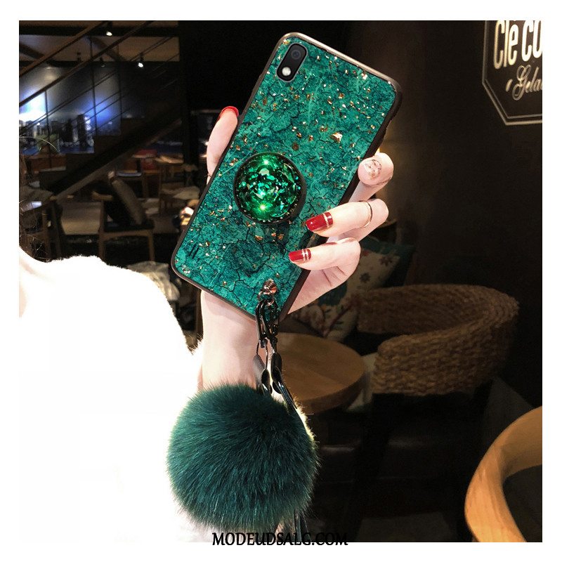 Samsung Galaxy A10 Etui Grøn Cover Strass