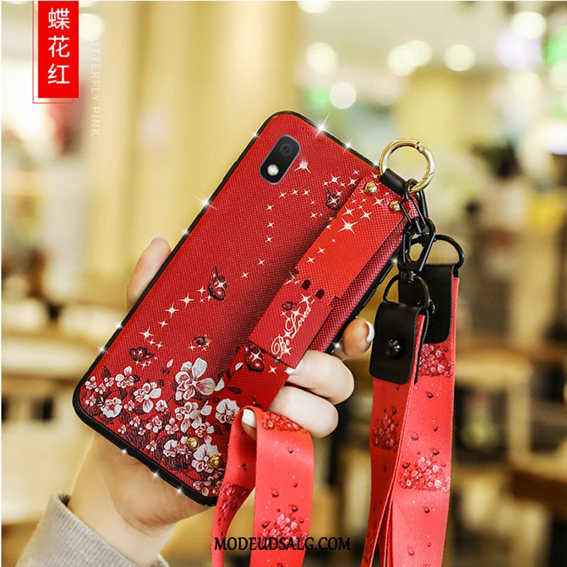 Samsung Galaxy A10 Etui Net Red Af Personlighed Trendy Vind Rød