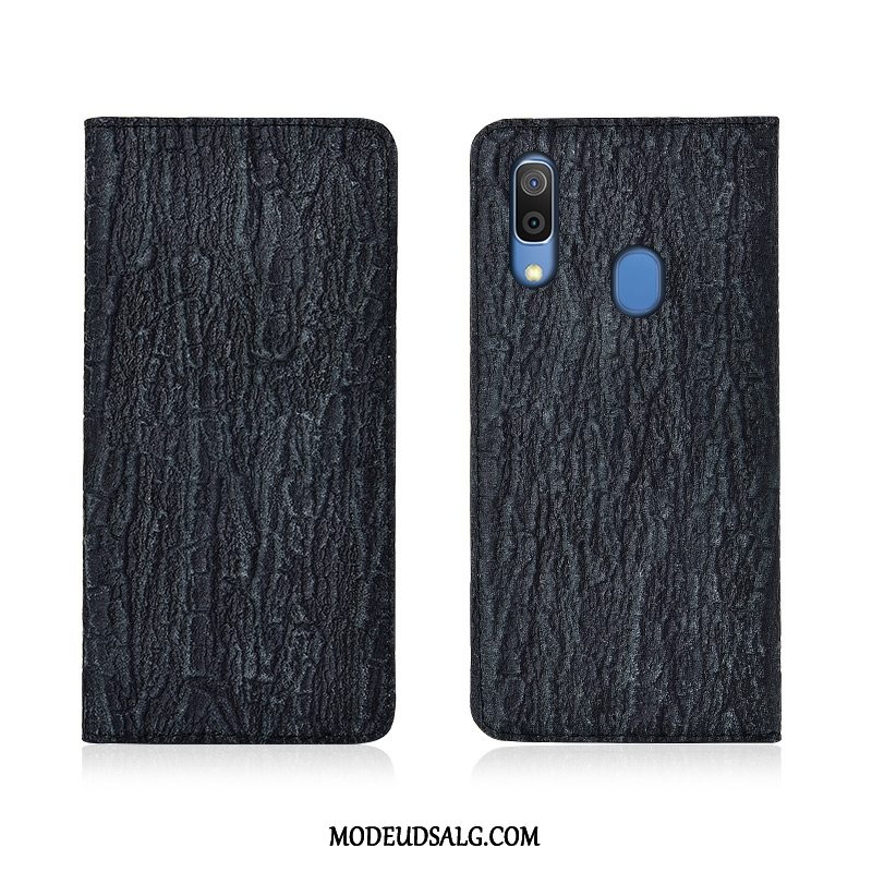 Samsung Galaxy A20e Etui / Cover Trend Beskyttelse Tree Læder Ægte Læder