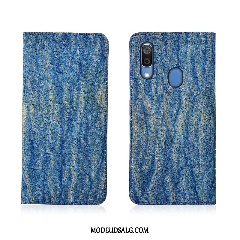 Samsung Galaxy A20e Etui / Cover Trend Beskyttelse Tree Læder Ægte Læder