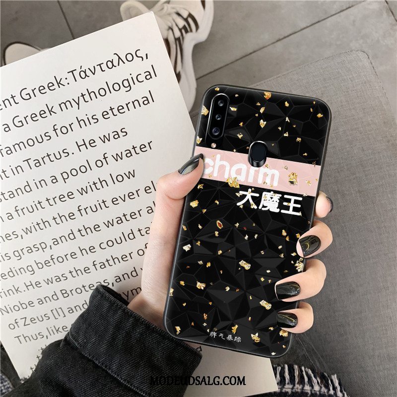 Samsung Galaxy A20s Etui / Cover Trend Rombe Elskeren Hvid Af Personlighed