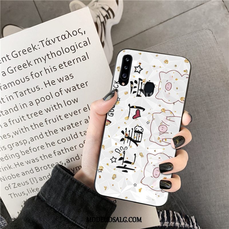 Samsung Galaxy A20s Etui / Cover Trend Rombe Elskeren Hvid Af Personlighed