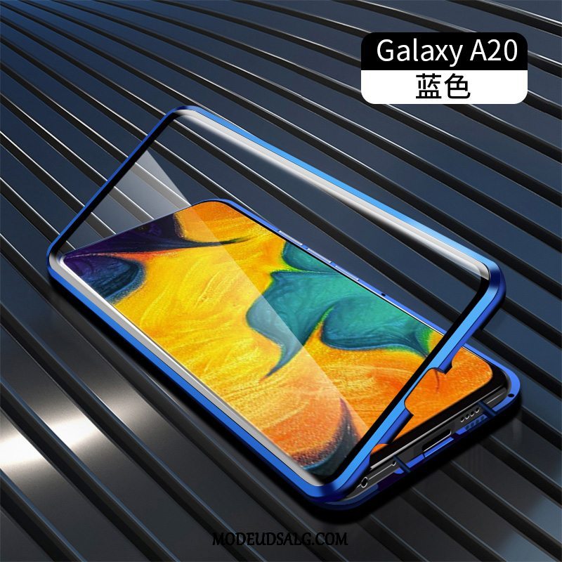 Samsung Galaxy A20s Etui Glas Dobbeltsidet Grøn