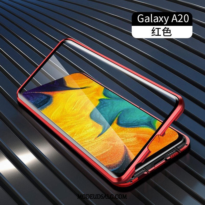 Samsung Galaxy A20s Etui Glas Dobbeltsidet Grøn