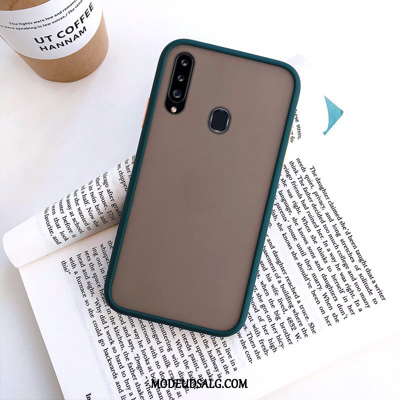 Samsung Galaxy A20s Etui Hård Sort Anti-fald Beskyttelse Cover