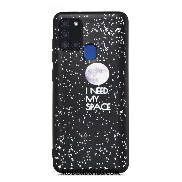 Samsung Galaxy A21s Etui Alt Inklusive Cover Sort Anti-fald Cartoon